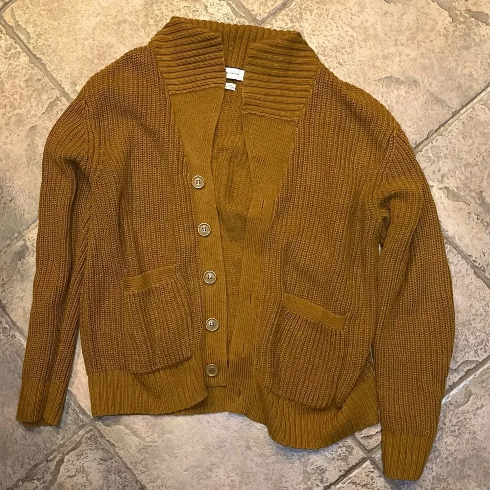 Urban Outfitters OS Knitted Sweater Orange Cardigan Cotton Long (EUC)​​​ - Picture 2 of 6